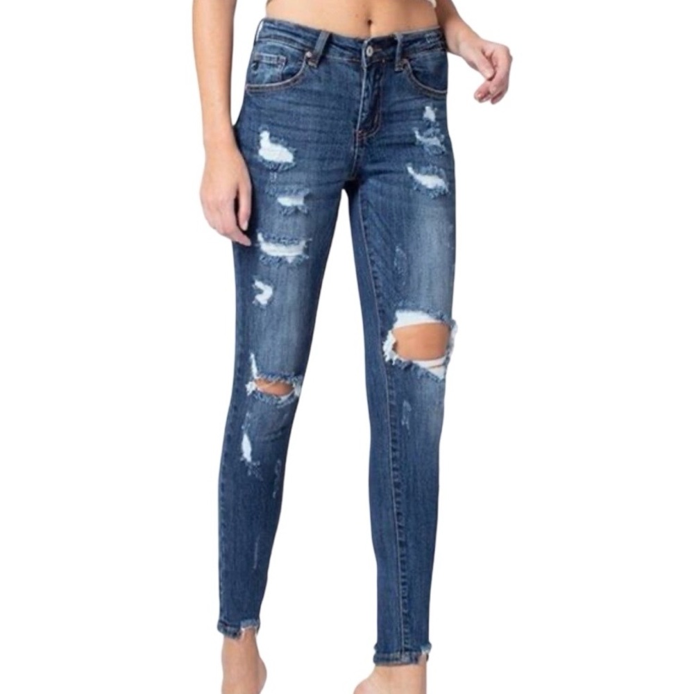 KanCan Distressed Denim Skinny Jeans